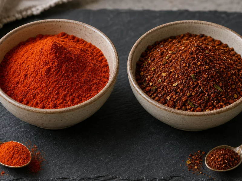 Cayenne Pepper and Chili Powder comparison