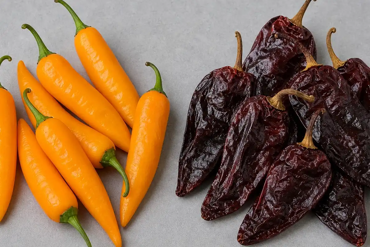 Aji Amarillo and Aji Panca comparison