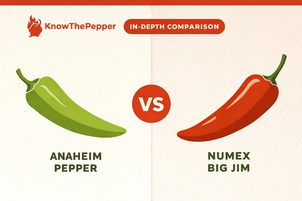 Anaheim Pepper vs NuMex Big Jim: Key Differences Explained