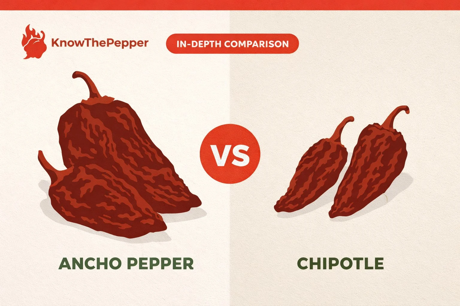 Ancho Pepper vs Chipotle comparison