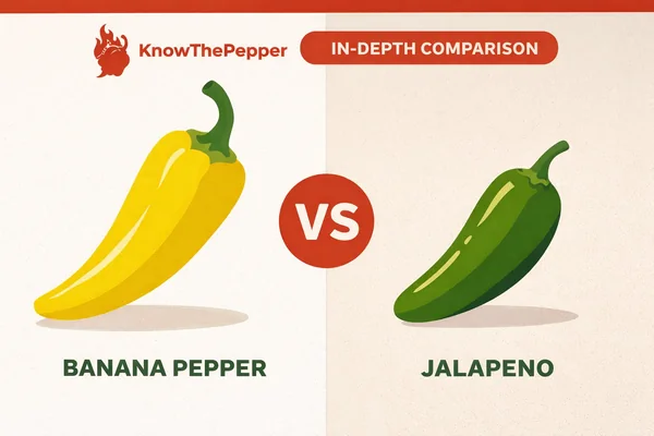 Banana Pepper vs Jalapeño Showdown: Heat, Flavor & Uses