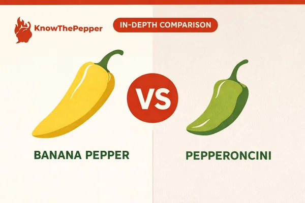 Banana Pepper vs Pepperoncini: What's the Difference?