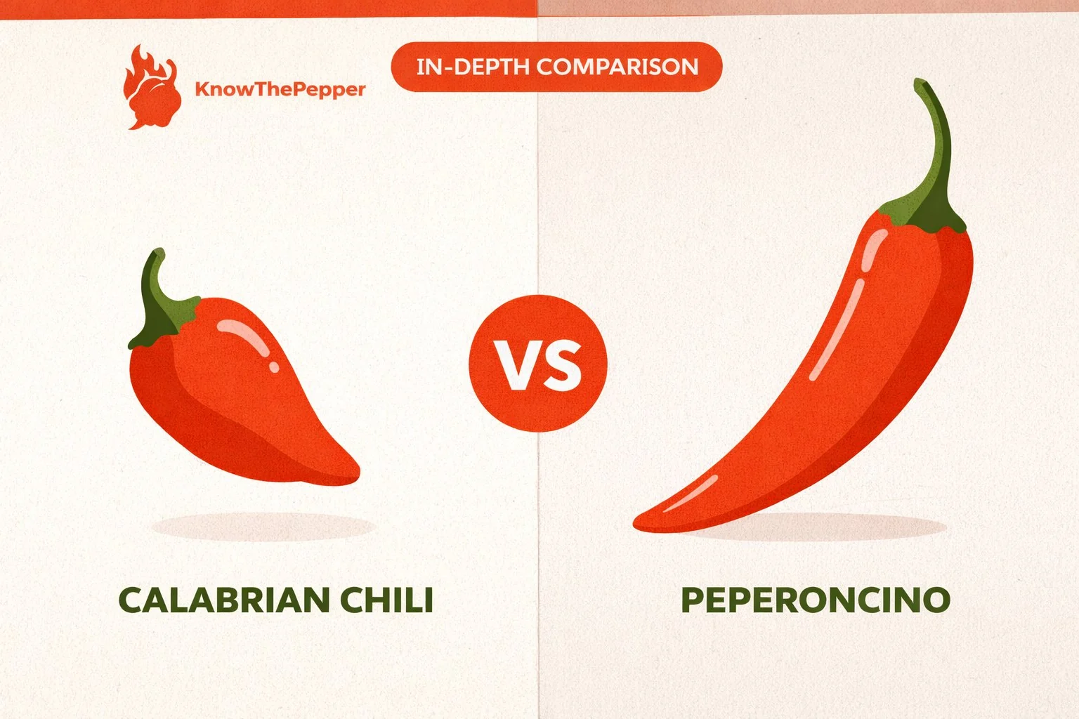 Calabrian Chili vs Peperoncino comparison
