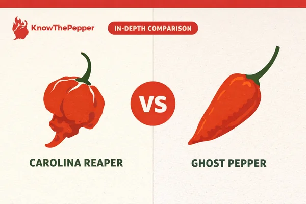 Carolina Reaper vs Ghost Pepper: What's the Difference?