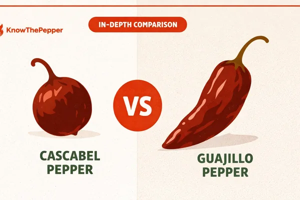 Cascabel Pepper vs Guajillo Pepper: What's the Difference?