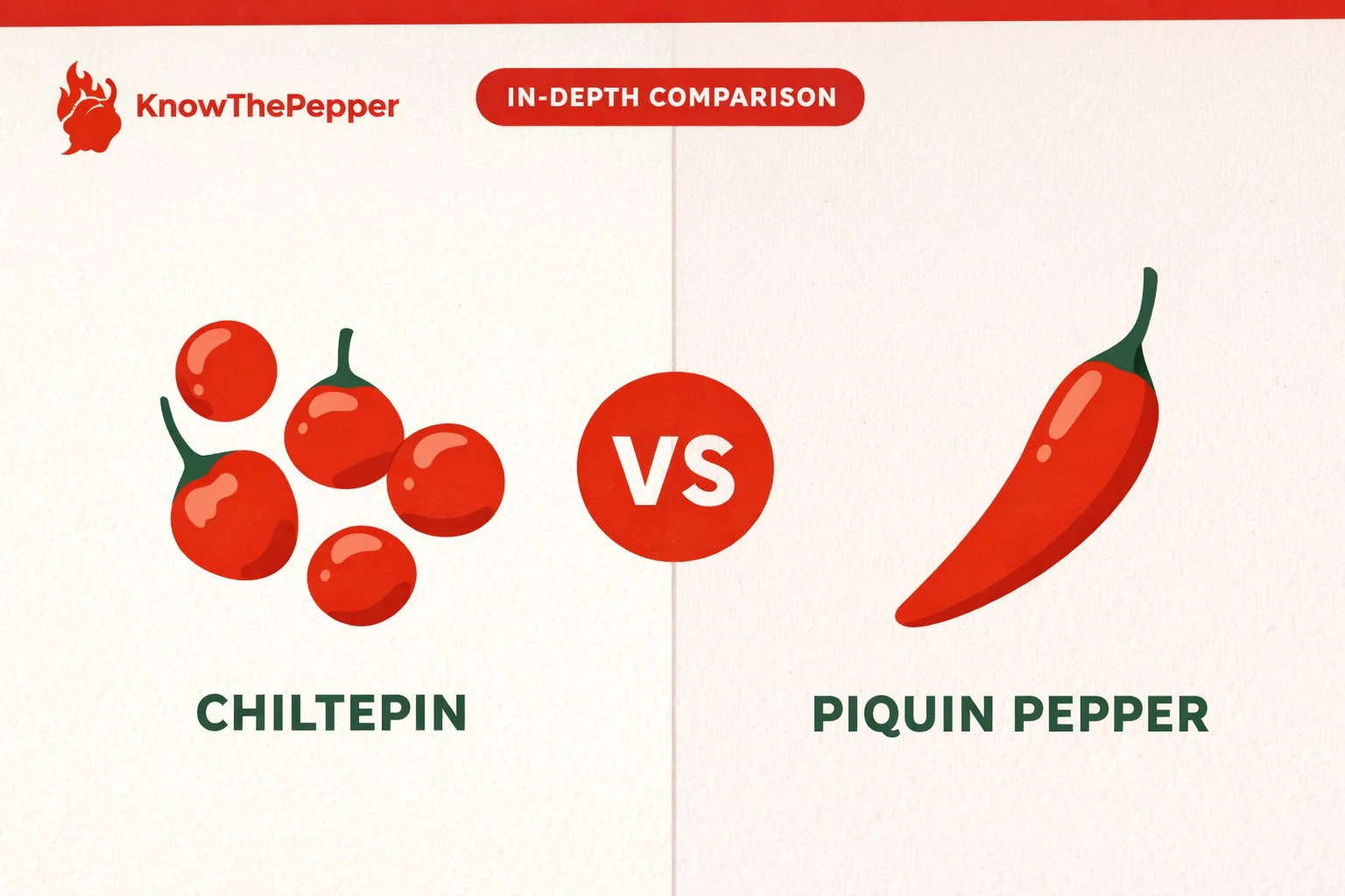 Chiltepin vs Piquin Pepper comparison