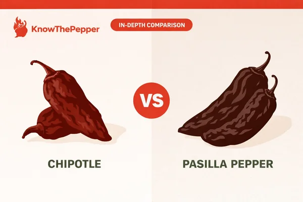 Chipotle vs Pasilla Pepper – Heat & Flavor Compared