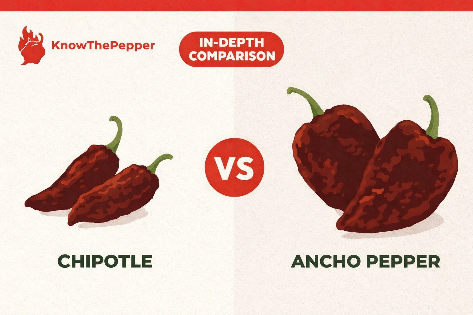 Chipotle vs Ancho Pepper comparison