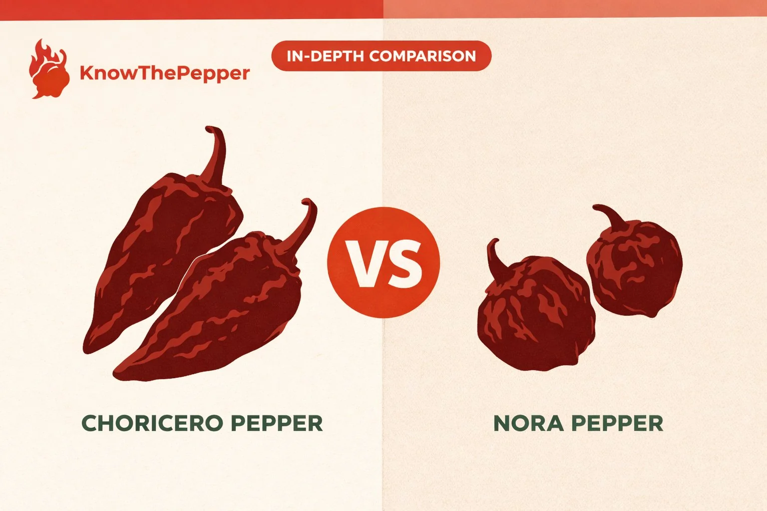 Choricero Pepper vs Ñora Pepper comparison