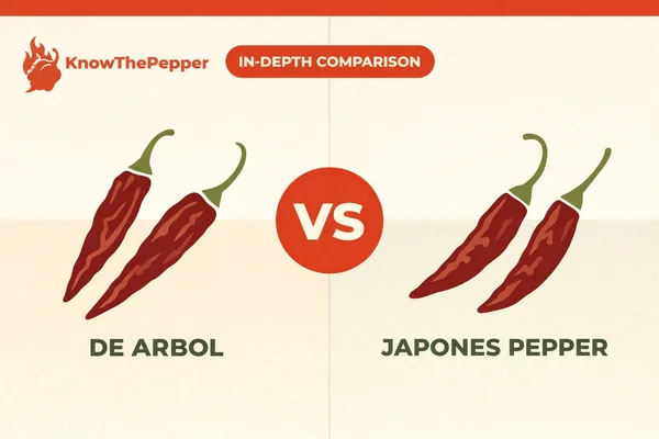 De Arbol vs Japones Pepper Showdown: Heat, Flavor & Uses