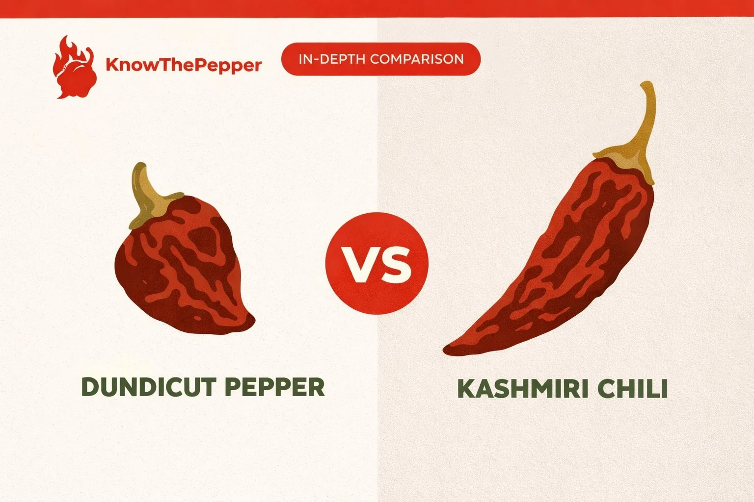 Dundicut Pepper vs Kashmiri Chili comparison