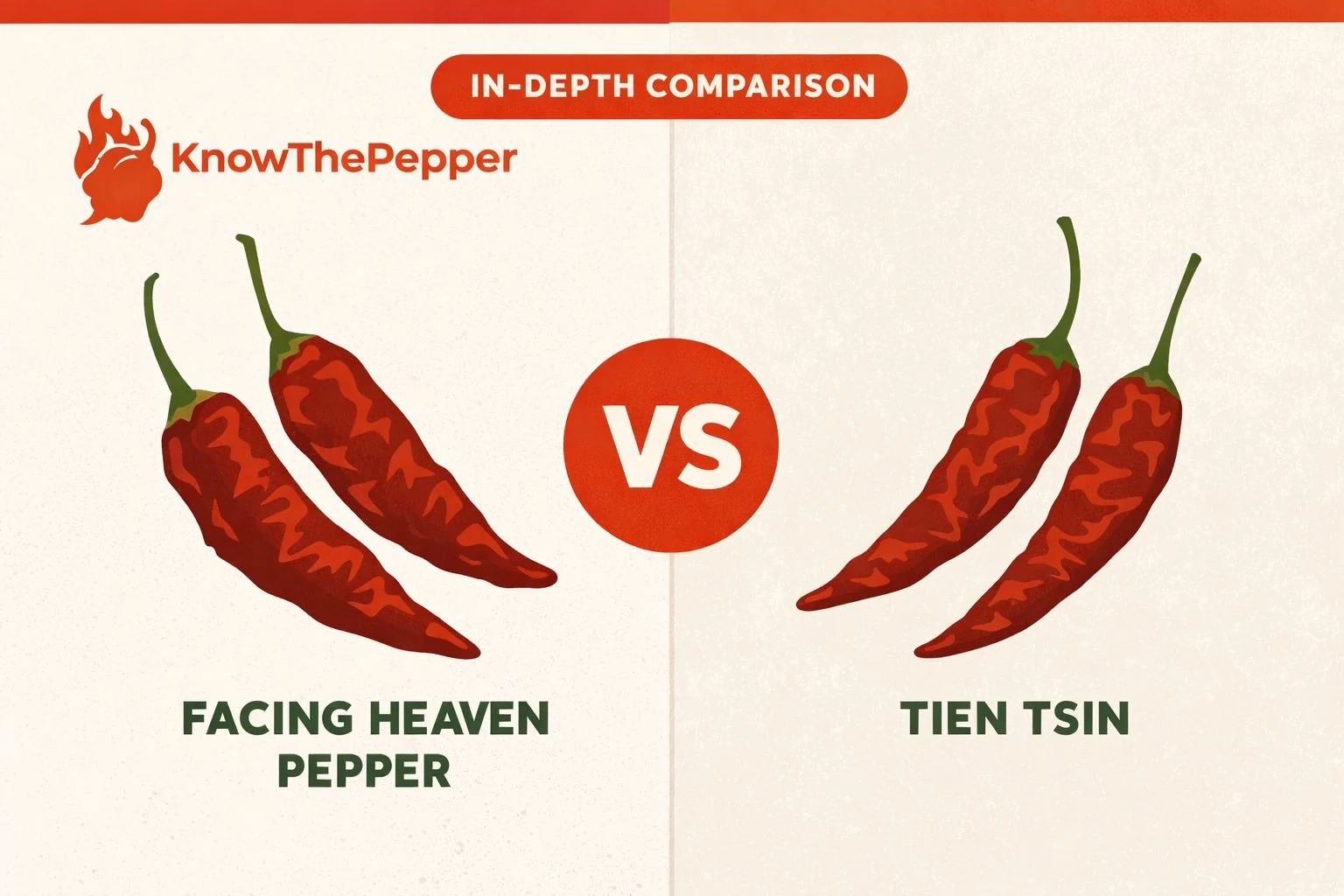 Facing Heaven Pepper vs Tien Tsin comparison