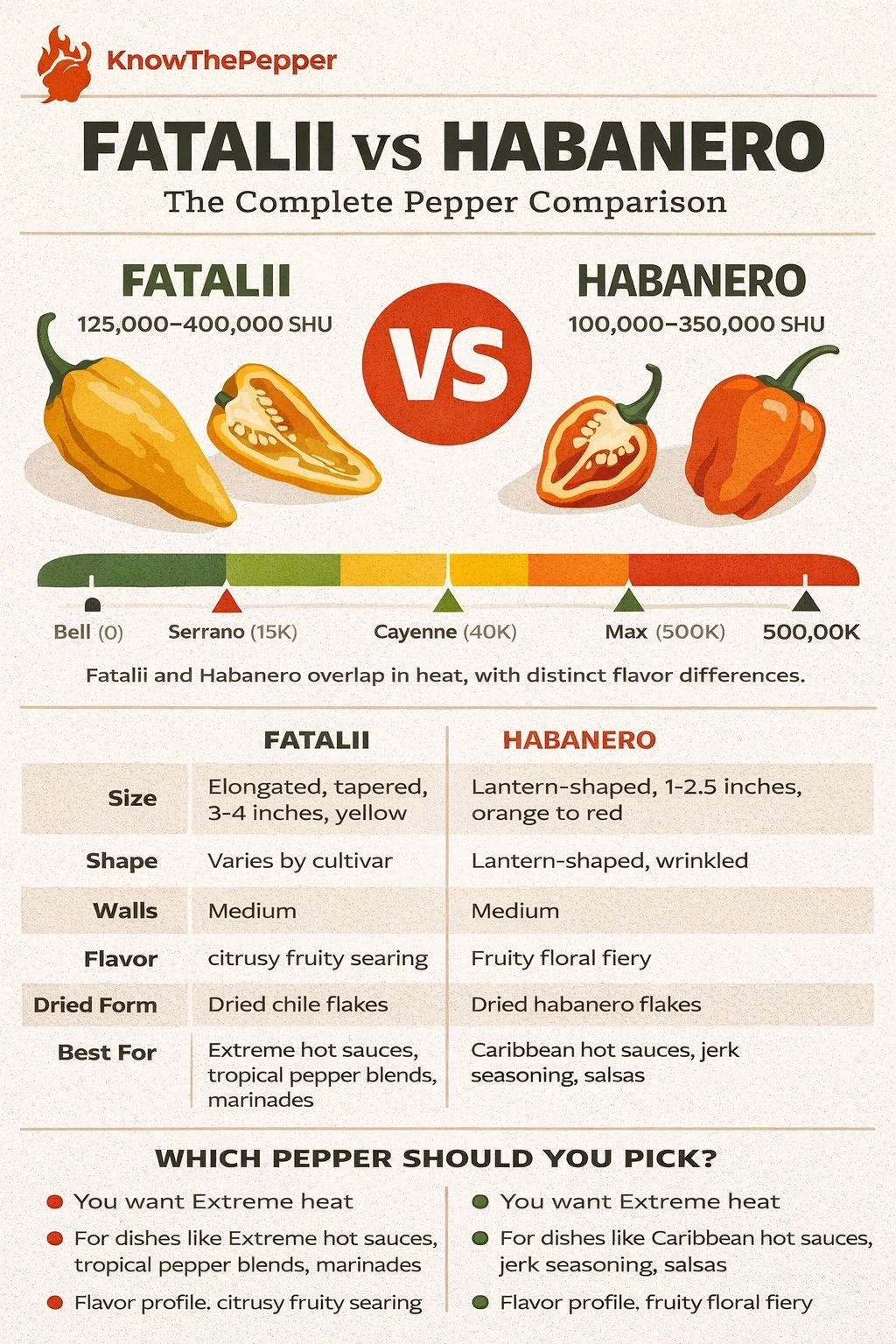 Fatalii and Habanero comparison