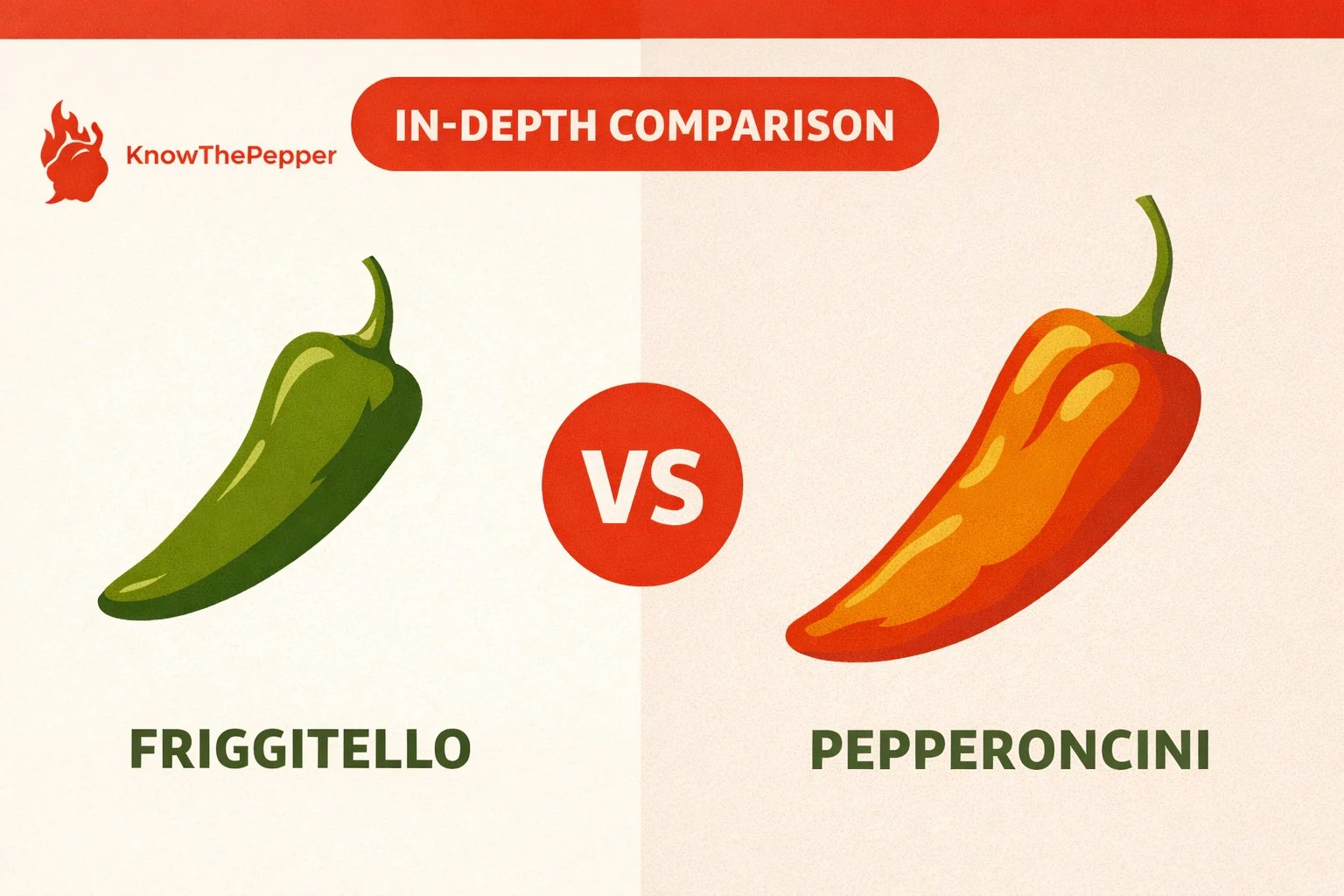 Friggitello vs Pepperoncini comparison