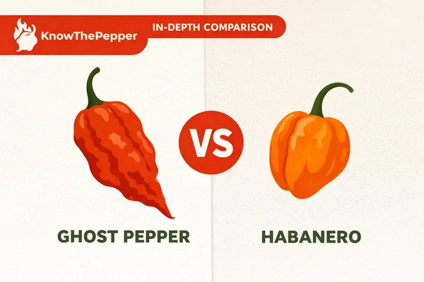 Ghost Pepper vs Habanero: Side-by-Side Pepper Comparison