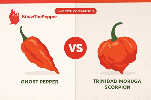 Ghost Pepper vs Trinidad Moruga Scorpion: Compared