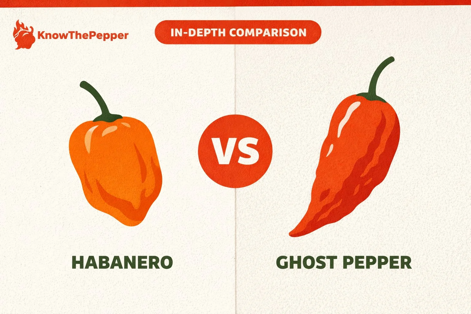 Habanero vs Ghost Pepper comparison