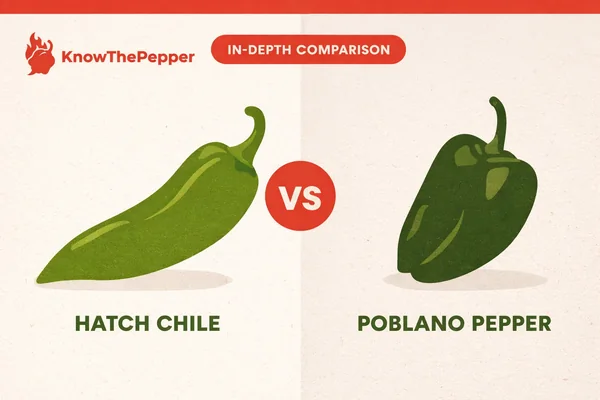 Hatch Chile vs Poblano: Heat, Flavor & Uses