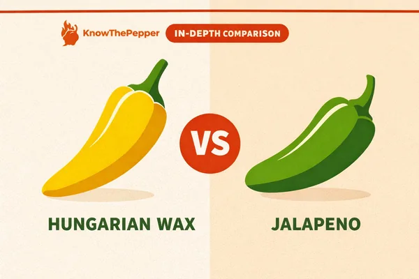 Hungarian Wax vs Jalapeño: Side-by-Side Pepper Comparison