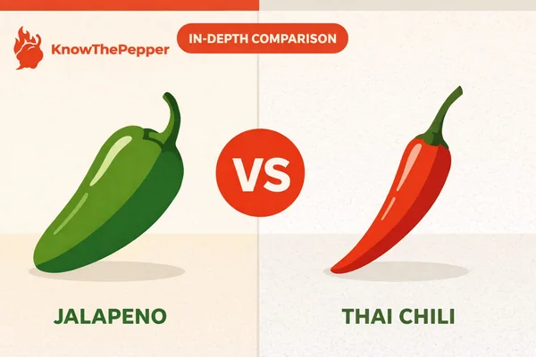 Jalapeño vs Thai Chili: Heat, Flavor & Key Differences