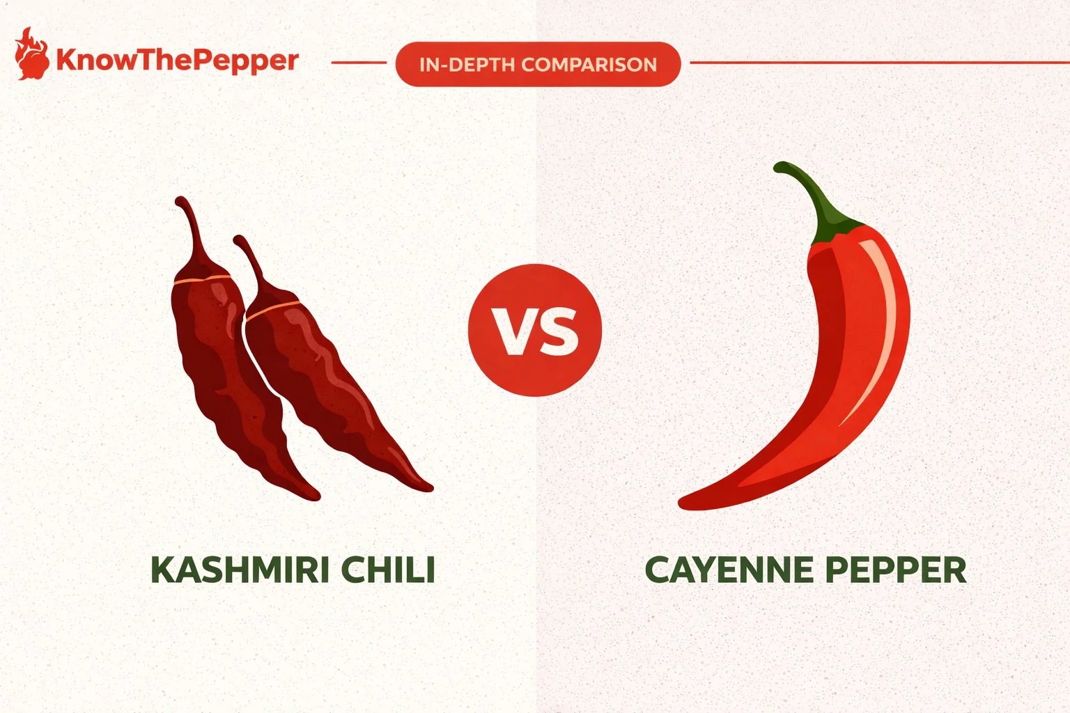 Kashmiri Chili vs Cayenne Pepper comparison