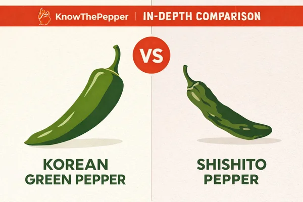 Korean Green Pepper vs Shishito Pepper: Compared