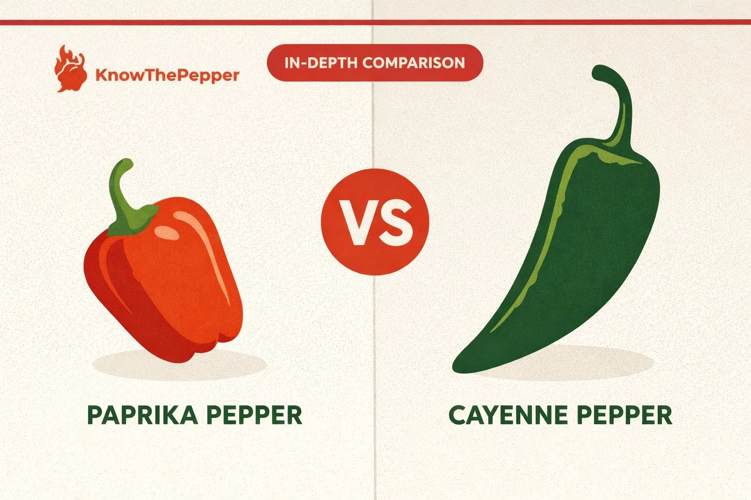 Paprika Pepper vs Cayenne Pepper comparison