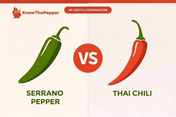 Serrano Pepper vs Thai Chili: Taste, Heat & When to Use Each