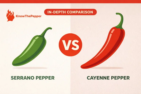 Serrano vs Cayenne: Heat & Flavor Compared
