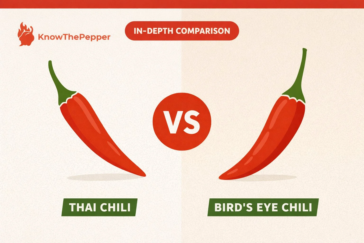 Thai Chili vs Bird's Eye Chili comparison