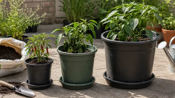 Container Size for Pepper Plants: Pot Size by Plant Type