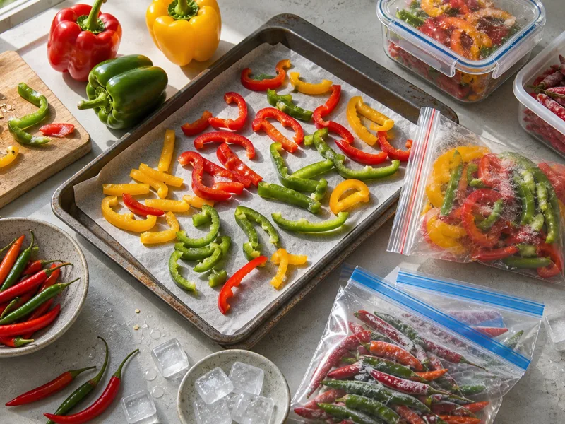 Freezing Peppers: Chillies, Jalapenos, Habaneros, and Bell Peppers