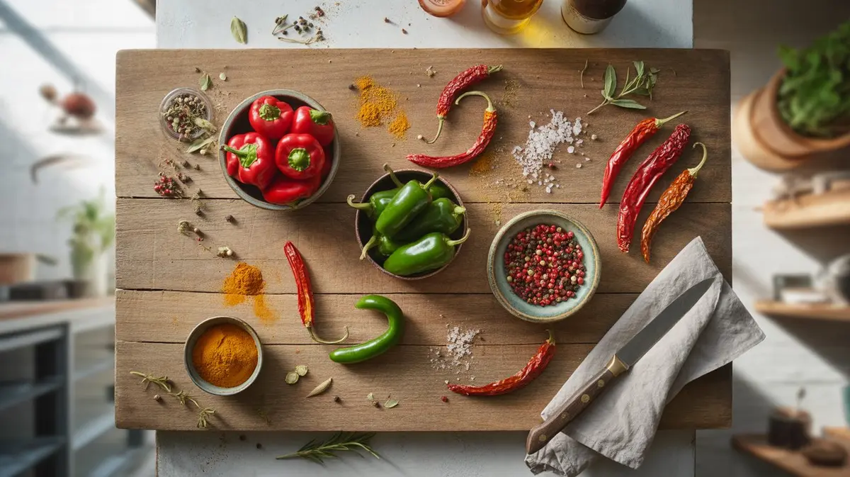 Fresh vs Dried Peppers - visual guide and reference