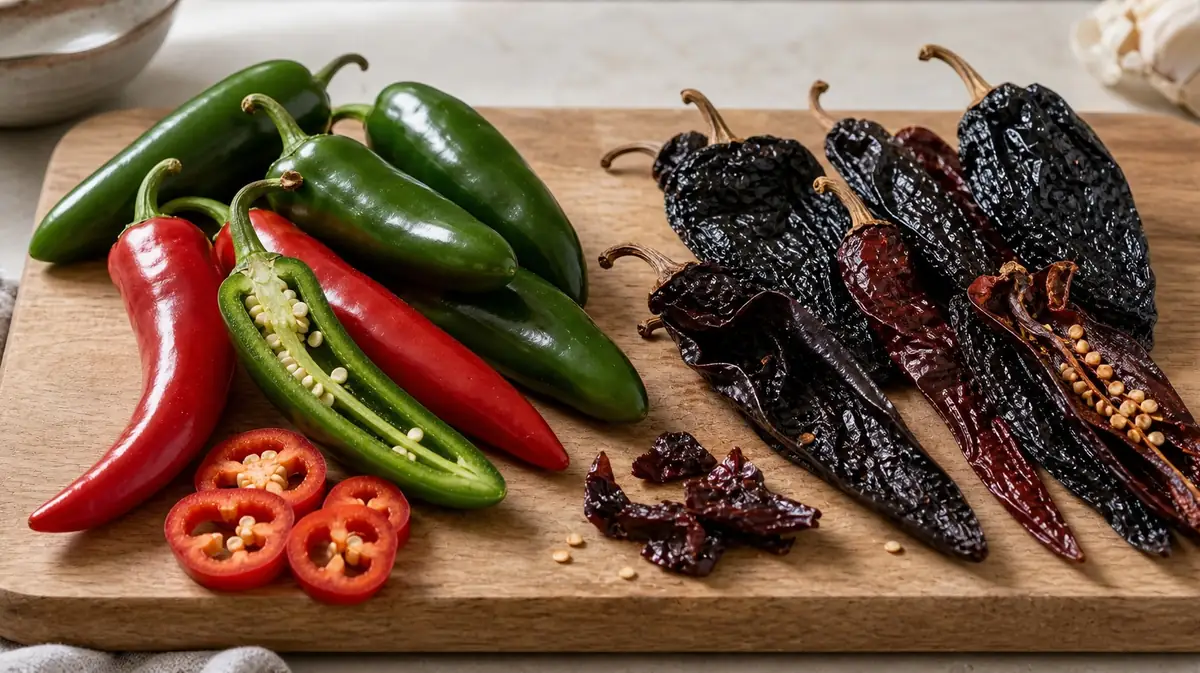 Fresh vs Dried Peppers: How Flavor and Heat Change - visual guide and reference