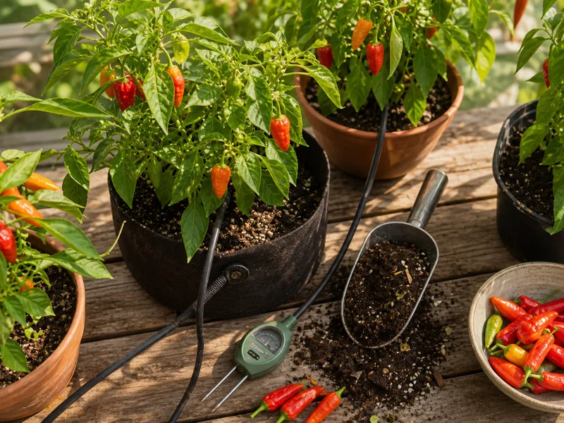 How to Grow Hotter Peppers: Water, Soil & Harvest