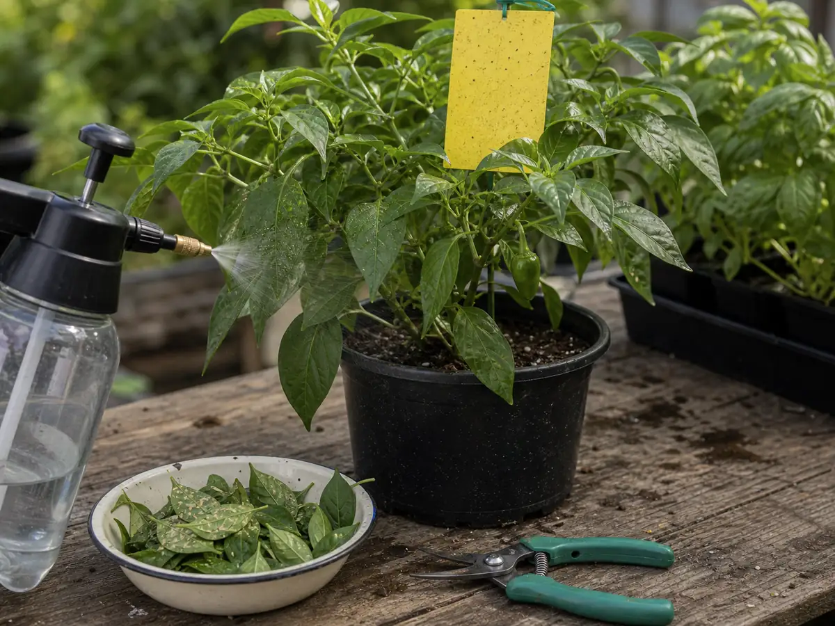How to Control Thrips on Pepper Plants - visual guide and reference