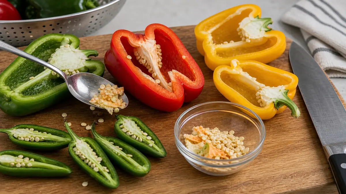 How to Remove Seeds from Peppers - visual guide and reference