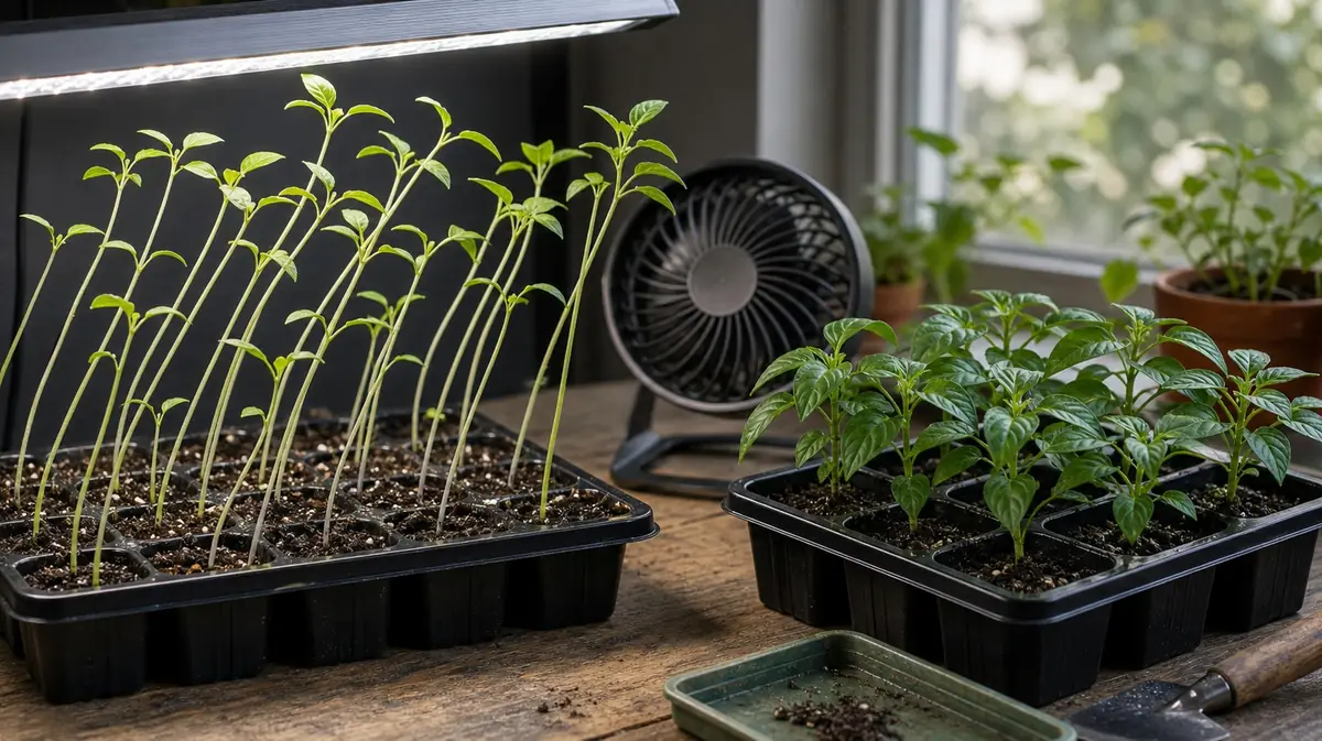 Leggy Pepper Seedlings: Causes & Prevention - visual guide and reference