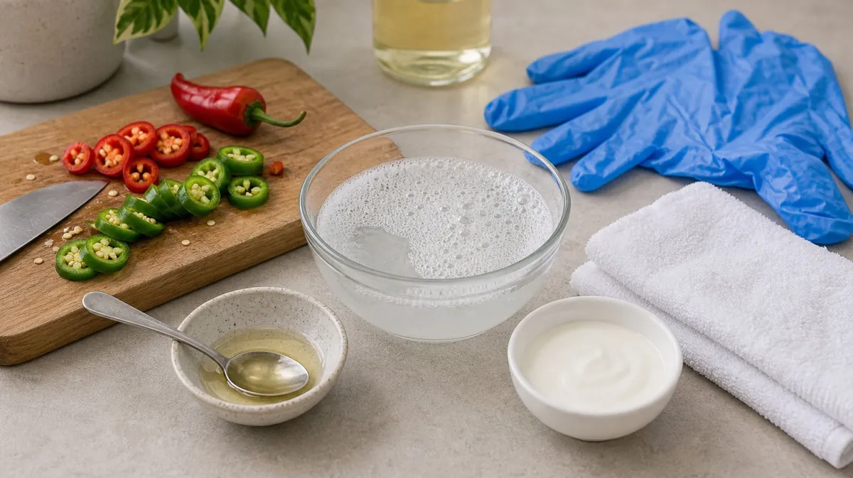 How to Neutralize Pepper Burn on Skin - visual guide and reference