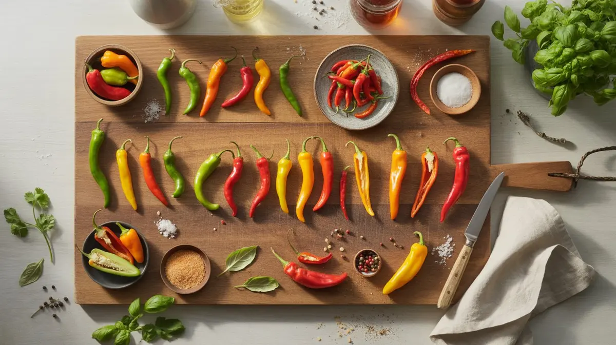 Pepper Heat Chart - visual guide and reference