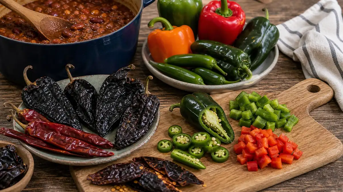 Best Peppers for Chili: 12 Fresh & Dried Options - visual guide and reference