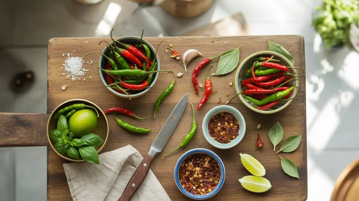 Peppers in Thai Cooking - visual guide and reference