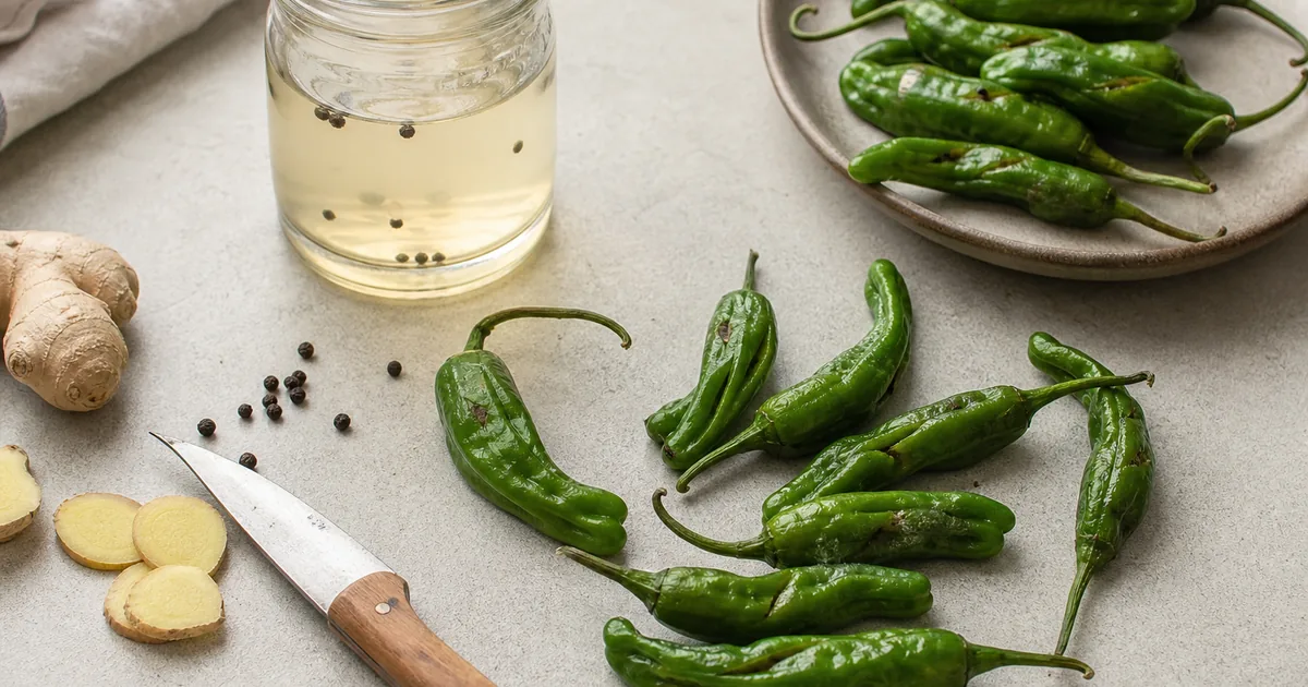 Pickled Shishito Peppers That Stay Snappy