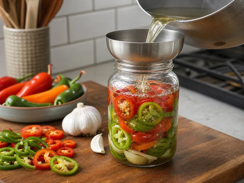 Quick Pickled Peppers With a Crisp 2:1 Brine - visual guide and reference