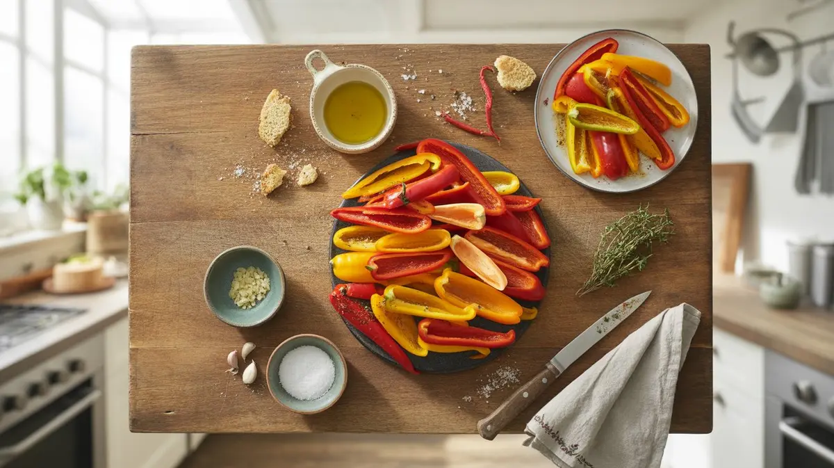 How to Roast Peppers - visual guide and reference