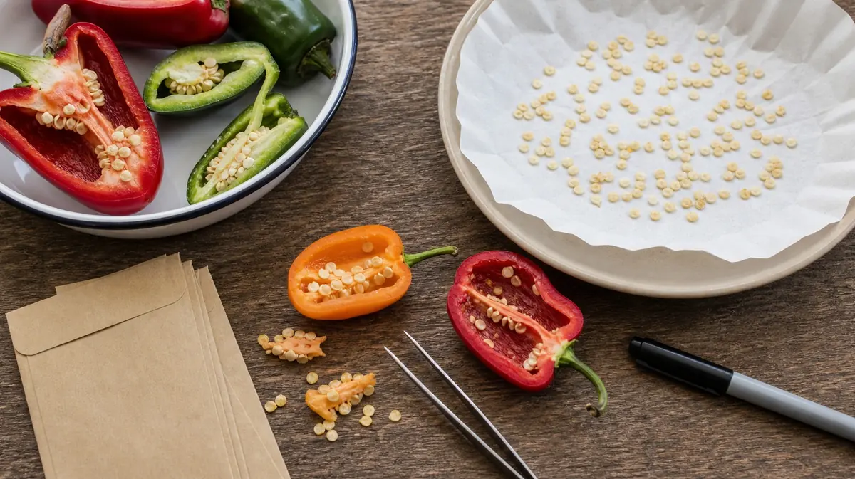 How to Save Pepper Seeds - visual guide and reference