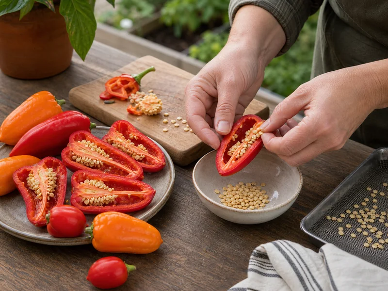 Saving Pepper Seeds: How to Harvest, Dry, and Store Them - visual guide and reference