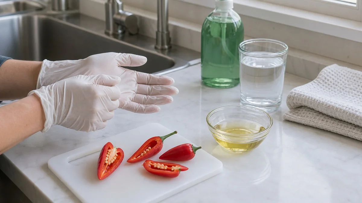 How to Stop Pepper Burn on Hands, Eyes & Mouth - visual guide and reference