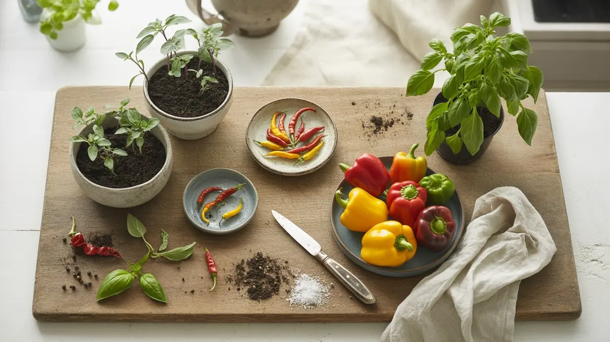 How to Transplant Pepper Seedlings - visual guide and reference