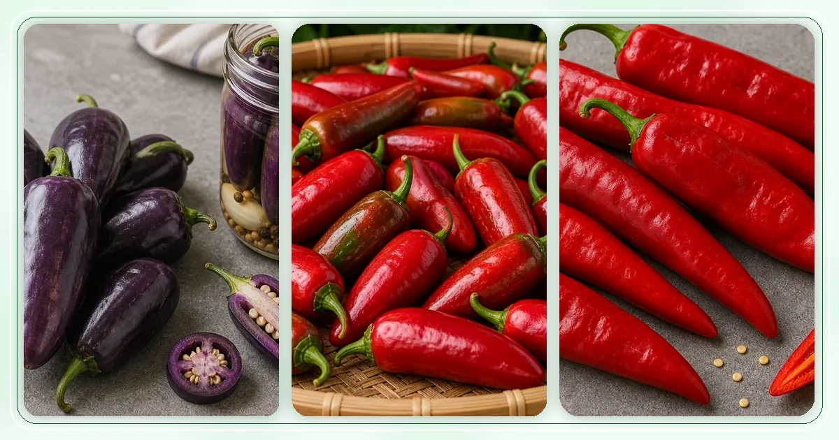 American Peppers hub with route-specific pepper varieties arranged for browsing